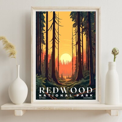 Redwood National and State Parks Poster, Travel Art, Office Poster, Home Decor | S3 - image6